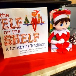 🎄🧑‍🎄Elf on the Shelf🧑‍🎄🎄 Blue eyed girl Plushee Pal Elf (New) and Book